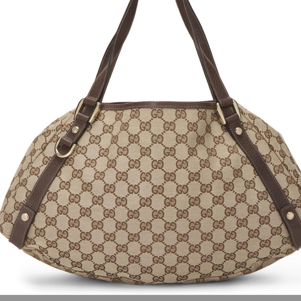 Gucci Brown Shoulder Bag with Signature Pattern